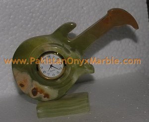 Artesanías de mármol de ónix, relojes de calidad de exportación de fábrica de Pakistán, estilo modelo pintado a mano para decoración del hogar - Product Image 5