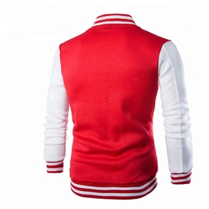 Vestes Letterman personnalisées pour l'hiver avec logos brodés Plus Size Méthode de tissage crochet respirant - Product Image 4