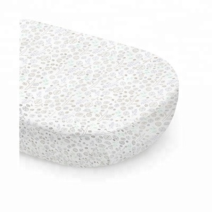 Drap de berceau en TPU imperméable 100% coton biologique de haute qualité avec logo personnalisé drap de berceau imperméable pour tout-petits - Product Image 1