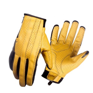 Nuevo producto Hombres Moto Guantes de carreras de cuero para corredores Bikers guantes de moto - Product Image 6