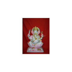 Pure Marble God Ganesha Idol Sculpture - Product Image 1