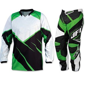 Ensemble d'engrenages MX sublimé personnalisé-Maillot de motocross tout-terrain pantalon tissu cuir grandes tailles combinaison de vélo de terre pour adultes - Product Image 1