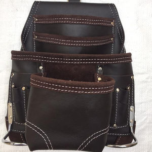 Premium Quality Split Oil Tanned <b>Leather</b> <b>Tool</b> Pouch for Mechanic Wearing <b>Tool</b> Kit Pouch Available at Reasonable Price - Product Image 1