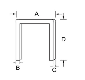 Nouvelle agrafeuse pneumatique semi-automatique Crown PCS904018C, largeur 34,5 mm, épaisseur 0,9x2,3 mm, facile à utiliser, pour usage domestique, papier, carton - Product Image 3