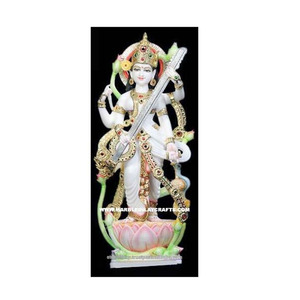 Saraswati Maa, mármol en posición de pie - Product Image 1
