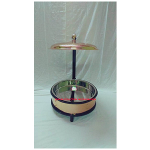 Plats chauffants faits à la main en or rose vente directe d'usine des fabricants d'Inde pour les hôtels et les restaurants exportation directe OEM - Product Image 1