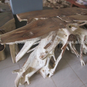 Table console en racine de teck - Product Image 1