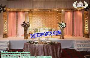 Decoraciones Glamorosas para Escenarios de Bodas de Bollywood, Decoración para Escenarios de Bodas Asiáticas, Hermoso Escenario para Walima Musulmana, Decoración para Eventos en Suiza - Product Image 2