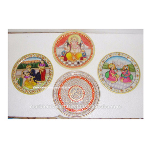 Fournisseur de plaques artisanales de peinture marbre or - Product Image 1