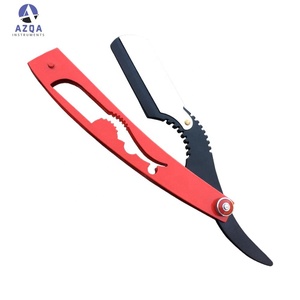 Navaja de Afeitar Plegable de Acero Inoxidable de Borde Recto para Barbería, para el Cuidado Profesional de la Barba - Product Image 4