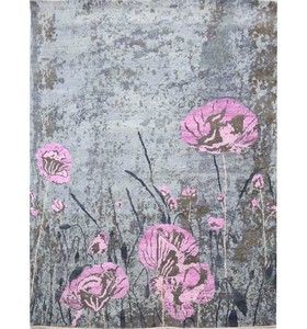 ผ้าไหมขนสัตว์ถักแบบถักมือแบบกำหนดเองได้กันลื่นกองสูงทันสมัยรูปแบบนามธรรมล้างทำความสะอาดได้สำหรับใช้ในบ้านโรงแรมห้องนั่งเล่นพื้นที่ - Product Image 1