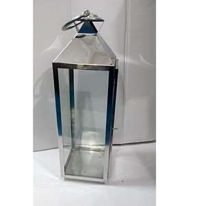 Lanterne en métal au design vintage unique de différentes tailles pour jardin, maison, restaurant, décorations de noël écologiques personnalisées - Product Image 1