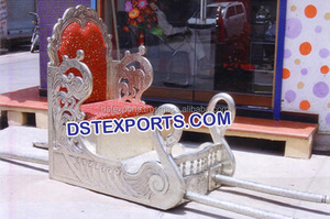 Boda marroquí de plata de estilo Palki Doli entrada elegante Palanquinas Boda nupcial Doli - Product Image 6