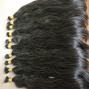 Extensiones de Cabello Natural Virgen Remy Gris, Grado 8A, Alta Calidad, Cabello a Granel - Product Image 1