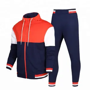 Eşofman takımları erkekler için/moda Slim fit renk kombinasyonu erkek eşofman antrenman kıyafeti ve spor giyim
