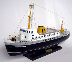 Oost โมเดลเรือไม้ทาสีงานฝีมือสไตล์ทะเลสำหรับตกแต่งบ้าน - Product Image 1