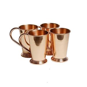 Juego de cuatro tazas de mula de Moscú de cobre, acabado brillante - Product Image 2