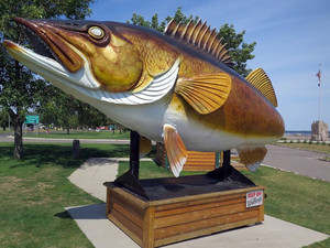 Escultura de animales de pescado de resina de fibra de vidrio, gran oferta - Product Image 3