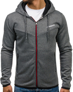 Vêtements personnalisés, fabrication directe, vente en gros, poches zippées, fentes latérales, sweats à capuche entièrement zippés, oem personnalisables - Product Image 3