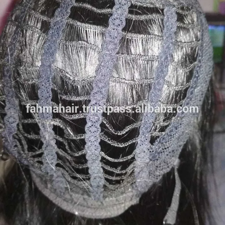 WIG Wanita Bagus Rambut Perawan Manusia Warna Alami