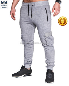 Nuevo producto, nuevos joggers de moda para hombre, ajustados, se pueden usar mientras se hacen deportes, pantalones de chándal, joggers en blanco - Product Image 3
