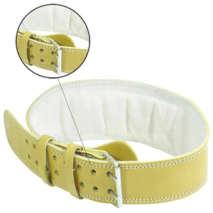 Cinturón de levantamiento de pesas unisex antideslizante de piel de vaca ajustable y duradero personalizado de alta resistencia 2024 recién llegado - Product Image 4