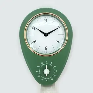 Jenis Analog Yang Unik Desain Dapur Wall Clock dengan Timer