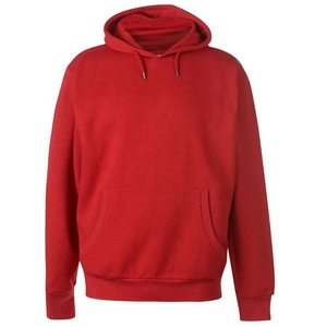 Sudadera con Capucha Premium para Hombre 2024, Color Carmesí Intenso, 100% Algodón, Felpa Ecológica, con Capucha Roja Intensa para la Temporada de Invierno - Product Image 1