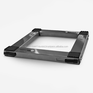 Ajustable Inox de plata pesado aparato rueda cuadrada rodillos ruedas/carro - Product Image 2