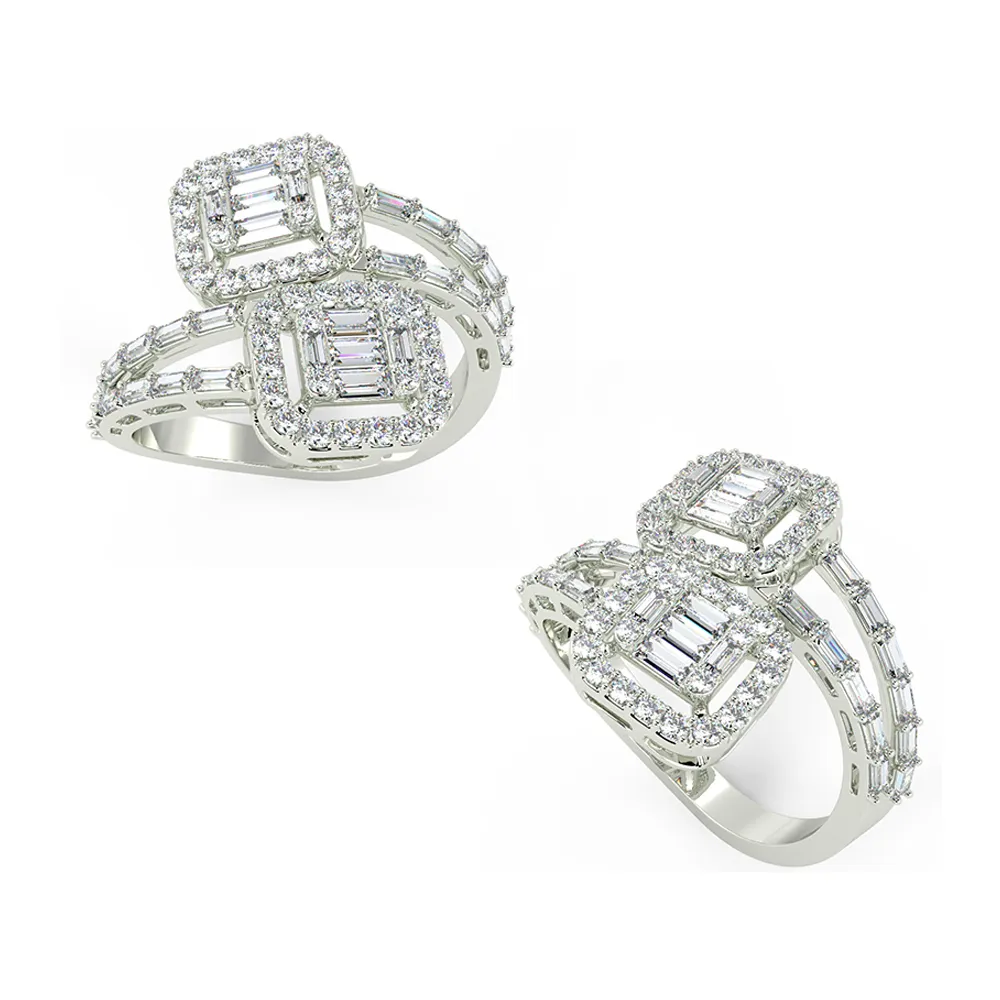 14kt White Gold Diamond Ring Set bracelet jewelry for women fashion jewelry earrings earrings women fashion jewelry necklaces