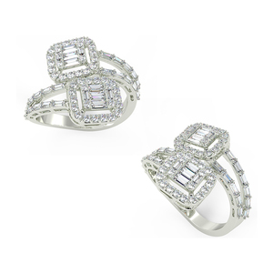 14kt White Gold Diamond <b>Ring</b> <b>Set</b> Bracelet Earrings and Necklaces <b>for</b> <b>Women</b> Fashion Jewelry - Product Image 1