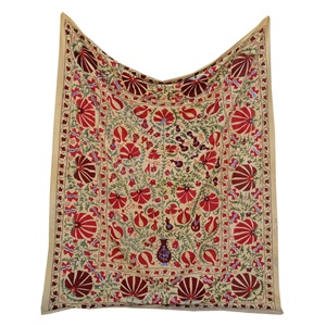 ¡Venta al por mayor tamaño doble bordado a mano afgano tapiz Suzani Vintage tirar de algodón hecho a mano colgando de la pared! - Product Image 2