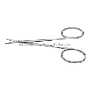 IRIS GUM SCISSORS CURVED/STRAIGHT SHARP FINE TIP SURGICAL DENTAL GERMAN STEEL - Product Image 1