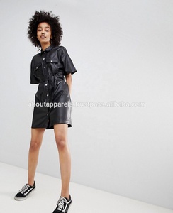 ราคาสุดคุ้ม คุณภาพเยี่ยม ดีไซน์ใหม่ล่าสุด เอวต่ำ สไตล์ลำลอง ติดกระดุมหน้า หนังแท้ 100% ความยาวระดับเข่า ประดับเพชร เป็นมิตรกับสิ่งแวดล้อม - Product Image 4