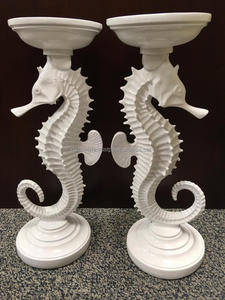 Bougeoir hippocampe en aluminium doré - Product Image 5