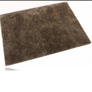 Nouveaux tapis et ensembles à poils longs en polyester marron Super doux avec support de tapis Style élégant - Product Image 1