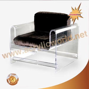Chaises de salon en acrylique Transparent, personnalisées de 20mm, vente en gros, chaise de bureau en acrylique - Product Image 3