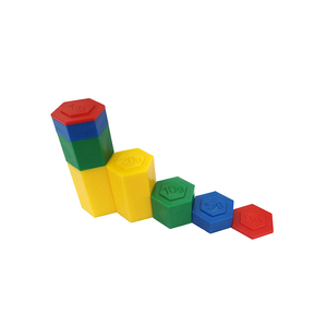 Poids hexagonaux GD ; poids jouets pour enfants / matériel mathématique / aides pédagogiques - Product Image 3