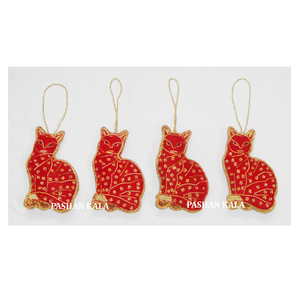 Ornement de chat attrayant pour les cadeaux de Noël à suspendre - Product Image 1