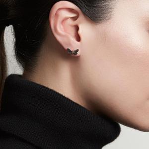 Natural Black Diamond Butterfly <b>Earrings</b> in Rose Gold for Women's,diamond <b>Earrings</b> Women,<b>stud</b> <b>Earrings</b> <b>Stud</b> <b>Earrings</b> for Women - Product Image 2