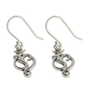 Boucles d'oreilles pendantes en argent sterling 925 faites à la main de conception simple Style mignon en or rose pur pour les mariages et les fêtes - Product Image 1