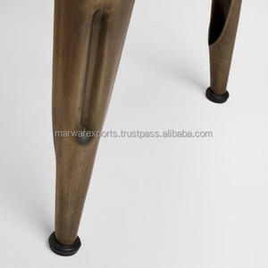 Tabouret élégant en bois massif et métal pour la décoration des armoires de salon à la maison Mobilier de maison à usage général - Product Image 5