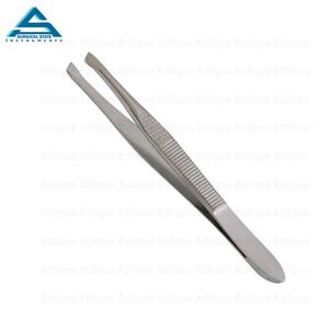 Pince à sourcils professionnelle en acier inoxydable J2 de haute qualité Conception à pointe droite et incurvée - Product Image 5