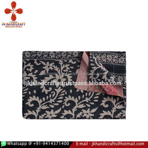 Authentic Vintage Wholesale Sari <b>Kantha</b> Throw Handmade Printed <b>Kantha</b> <b>Quilt</b> - Product Image 1