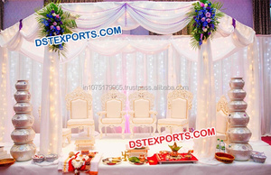Boda India Mehandi Stage Sillas bajas para sentarse Sankheda Wedding Mandap Sillas Hecho a mano Fabricante de muebles de boda Venta de EE. UU. - Product Image 6