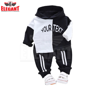 Combinaison de jogging en polyester/coton avec logo personnalisé, uniforme de sport pour enfants, vente en gros, 2020 - Product Image 5