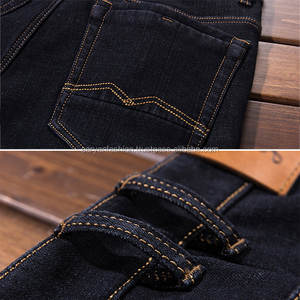 ผู้ชายกางเกงยีนส์ขาตรงทรงสลิมฟิตฤดูใบไม้ร่วง-ฤดูหนาวขนแกะซับหนากางเกงยีนส์กางเกงยีนส์ยางยืดหลวมขนาดใหญ่ - Product Image 2