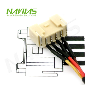 Conjunto de Cableado Personalizado de 4 Pines y Paso de 2.0mm, Cable de Cobre PVC UL1061 28AWG para Equipos Industriales OEM - Product Image 6