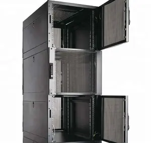 Safewell Rak Kabinet 19 Inci, Rak Server Pusat Data 42u 800X1000Mm dengan Pintu Jaring