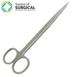Ciseaux à pansements médicaux en acier inoxydable STR certifiés CE Classe I 145 mm, ciseaux chirurgicaux pour premiers secours et tissus - Product Image 1